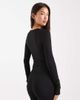 Miss Selfridge Miss Selfridge sculpted wrap top in black - 4