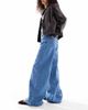 Miss Selfridge Miss Selfridge seam detail flared jeans in mid wash-Blue - 2