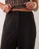 Miss Selfridge Miss Selfridge seam detail wide leg tailored pants with cuffed hem in black - 4