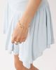 Miss Selfridge Miss Selfridge shirred waist handkerchief hem mini skirt in blue - 4