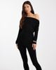 Miss Selfridge Miss Selfridge slouchy asymmetric jumpsuit in black - 3