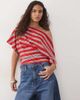 Miss Selfridge Miss Selfridge slouchy top in stripe-MULTI - 1