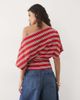 Miss Selfridge Miss Selfridge slouchy top in stripe-MULTI - 4