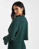 Miss Selfridge Miss Selfridge soft rib cardigan in forest green - 4