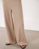 Miss Selfridge Miss Selfridge soft rib wide leg pants - part of a set-Neutral - 3