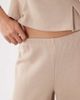 Miss Selfridge Miss Selfridge soft rib wide leg pants - part of a set-Neutral - 4