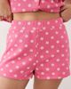 Miss Selfridge Miss Selfridge soft ribbed shorts in pink polka dot - 3