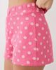 Miss Selfridge Miss Selfridge soft ribbed shorts in pink polka dot - 4