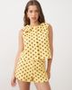 Miss Selfridge Miss Selfridge soft ribbed shorts in yellow polka dot - 2