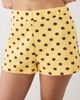 Miss Selfridge Miss Selfridge soft ribbed shorts in yellow polka dot - 3