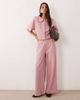 Miss Selfridge Miss Selfridge soft touch pants in mauve pink - 1
