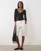 Miss Selfridge Miss Selfridge soft touch wrap corset seamed top in black - 2