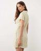 Miss Selfridge Miss Selfridge spun mandarin mini dress in yellow ditsy - 3
