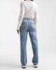 Miss Selfridge Miss Selfridge straight leg jean in mid wash-Blue - 2