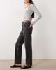 Miss Selfridge Miss Selfridge straight leg jeans in black wash - 3