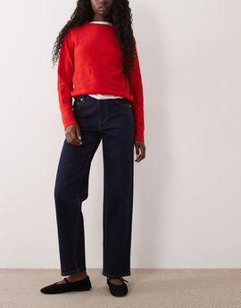 Miss Selfridge Miss Selfridge straight leg jeans in indigo-Blue