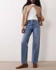 Miss Selfridge Miss Selfridge straight leg jeans in mid-blue - 1