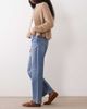 Miss Selfridge Miss Selfridge straight leg jeans in mid-blue - 3