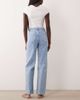 Miss Selfridge Miss Selfridge straight leg jeans in mid blue lace print - 2