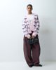 Miss Selfridge Miss Selfridge stripe fluffy edge to edge cardigan in soft pink - 3