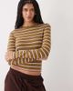 Miss Selfridge Miss Selfridge striped long sleeve top-Multi - 1