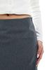 Miss Selfridge Miss Selfridge tailored double layer skirt in gray - 4