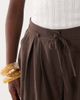 Miss Selfridge Miss Selfridge tailored fluid balloon pants in chocolate-Brown - 3