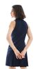 Miss Selfridge Miss Selfridge tailored halter neck mini dress in navy-White - 3