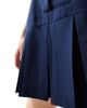 Miss Selfridge Miss Selfridge tailored halter neck mini dress in navy-White - 4