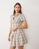 Miss Selfridge Miss Selfridge tailored mini skirt in neutral plaid - part of a set-Multi - 2