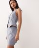 Miss Selfridge Miss Selfridge tailored mini skirt in pale blue - part of a set - 2