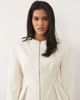 Miss Selfridge Miss Selfridge tailored power shoulder peplum blazer in ivory-White - 3