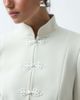 Miss Selfridge Miss Selfridge tailored puff sleeve jacket in ivory-White - 2