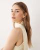Miss Selfridge Miss Selfridge tailored scarf-neck vest in buttermilk - part of a set-Yellow - 3