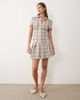Miss Selfridge Miss Selfridge tailored shirt in neutral plaid - part of a set-Multi - 2