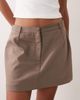 Miss Selfridge Miss Selfridge tailored skort in brown - 2