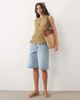 Miss Selfridge Miss Selfridge textured trapeze sleeveless top in olive green - 3
