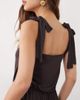 Miss Selfridge Miss Selfridge tie shoulder balloon pants jumpsuit in chocolate-Brown - 3