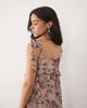 Miss Selfridge Miss Selfridge tie shoulder maxi dress in floral print-Multi - 2