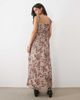 Miss Selfridge Miss Selfridge tie shoulder maxi dress in floral print-Multi - 3