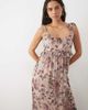 Miss Selfridge Miss Selfridge tie shoulder maxi dress in floral print-Multi - 4