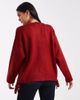 Miss Selfridge Miss Selfridge tie sides ruched cardigan in burgundy-Red - 2