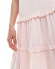Miss Selfridge Miss Selfridge tiered linen mix mini dress in pink - 3
