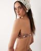 Miss Selfridge Miss Selfridge twist bandeau bikini top in paisley print-Multi - 2