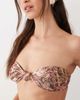 Miss Selfridge Miss Selfridge twist bandeau bikini top in paisley print-Multi - 4