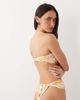 Miss Selfridge Miss Selfridge twist detail bandeau bikini top in orange floral-Multi - 4