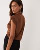 Miss Selfridge Miss Selfridge twist front top in bronze-Brown - 4