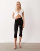 Miss Selfridge Miss Selfridge twist front top in cream-White - 2