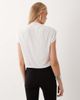 Miss Selfridge Miss Selfridge twist front top in cream-White - 3