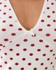 Miss Selfridge Miss Selfridge v-neck mini dress in polka dot print-White - 4